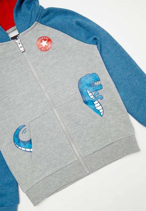 Converse - Boys colorblock dino set - grey & blue 
