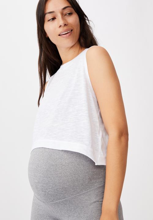Cotton On - Maternity all things fabulous tank - white