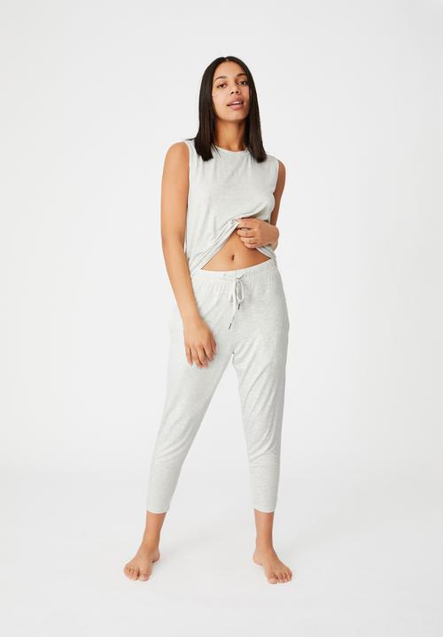 Cotton On - Sleep recovery pant - soft grey marle