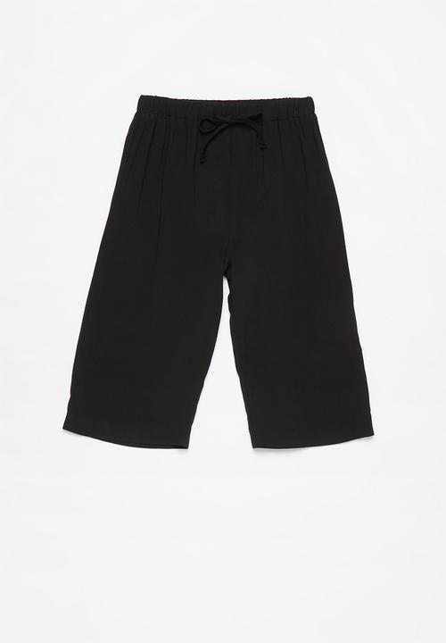 Superbalist - Elasticated culotte - black