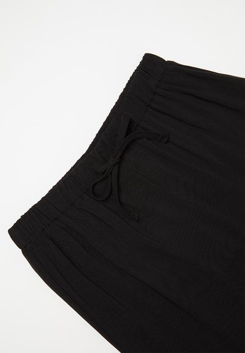 Superbalist - Elasticated culotte - black