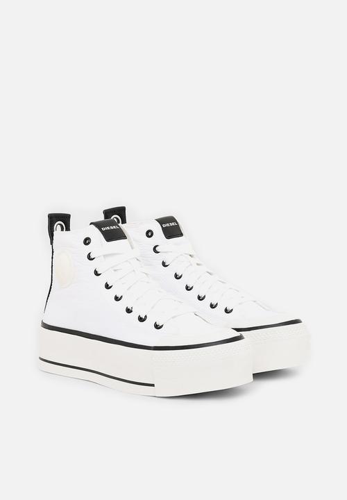 Diesel  - S-astico mc wedge sneakers - white