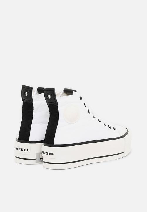 Diesel  - S-astico mc wedge sneakers - white