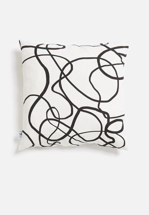 Sixth Floor - Freedom cushion cover - black & white