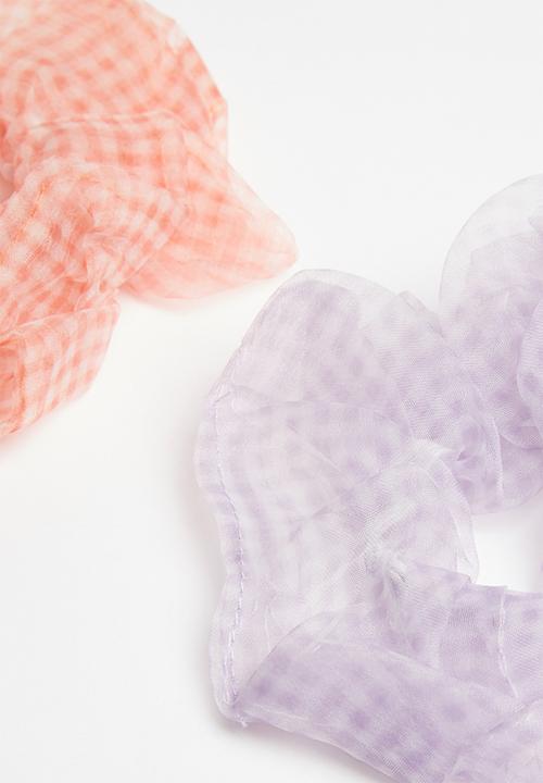 Superbalist - Scrunchie set - purple & pink