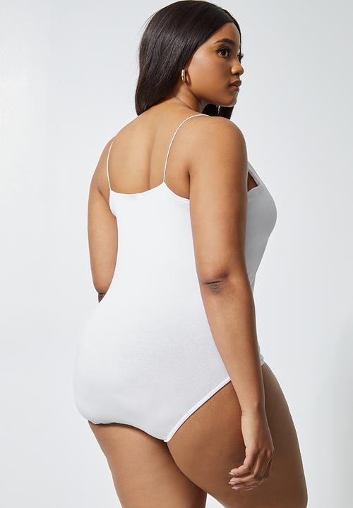 Superbalist - 2 Pack elastic strap bodysuit / black & white