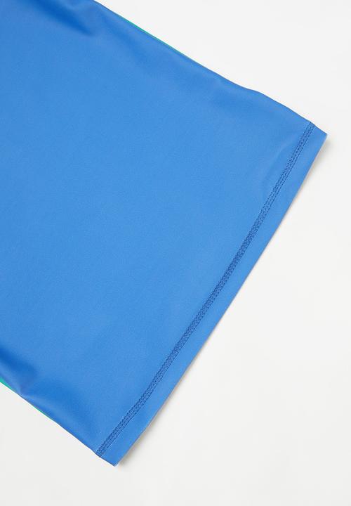 Pop Candy - Boys short sleeve rashvest - blue