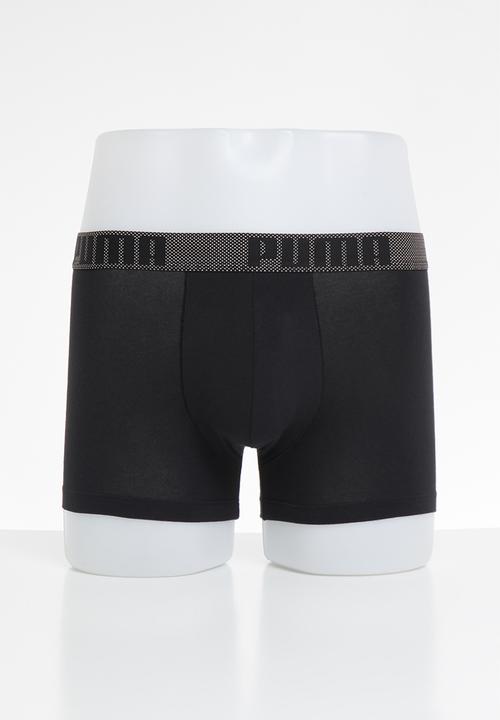 PUMA - Puma birdfeet stripe boxer 2 pack - black 