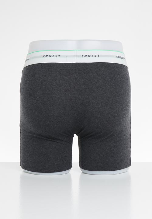 Superbalist - 2 Pack Ryder long boxer briefs - charcoal