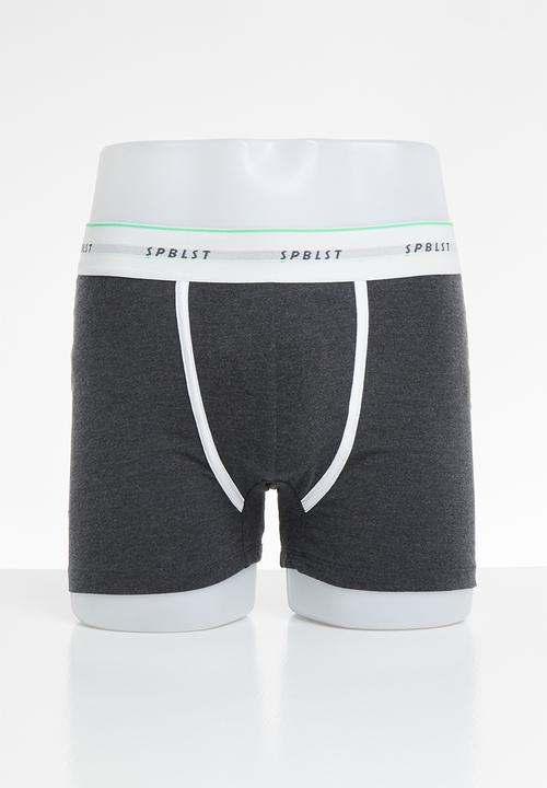 Superbalist - 2-pack Tex boxer briefs - charcoal 