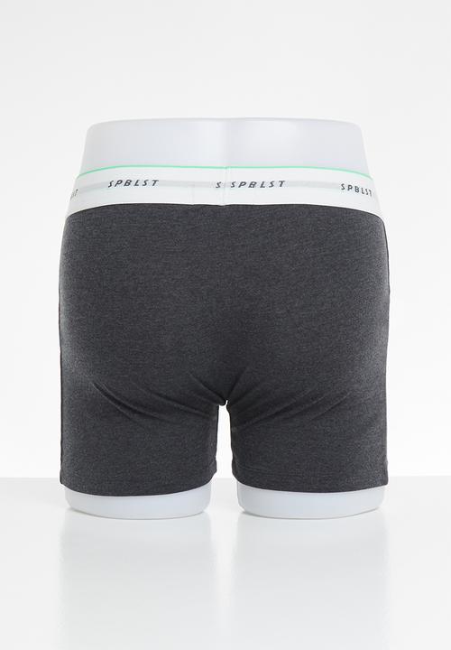 Superbalist - 2-pack Tex boxer briefs - charcoal 