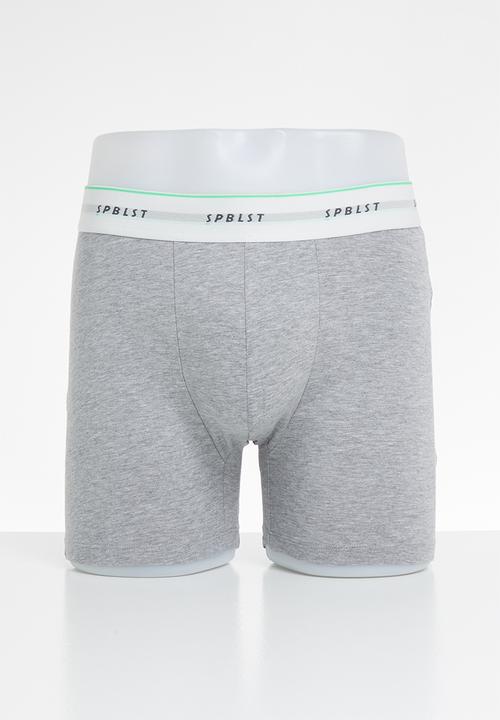 Superbalist - 2 Pack Ryder long boxer briefs - red & grey 