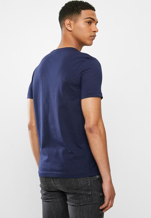 Alpha Industries - Alpha logo print tee - navy