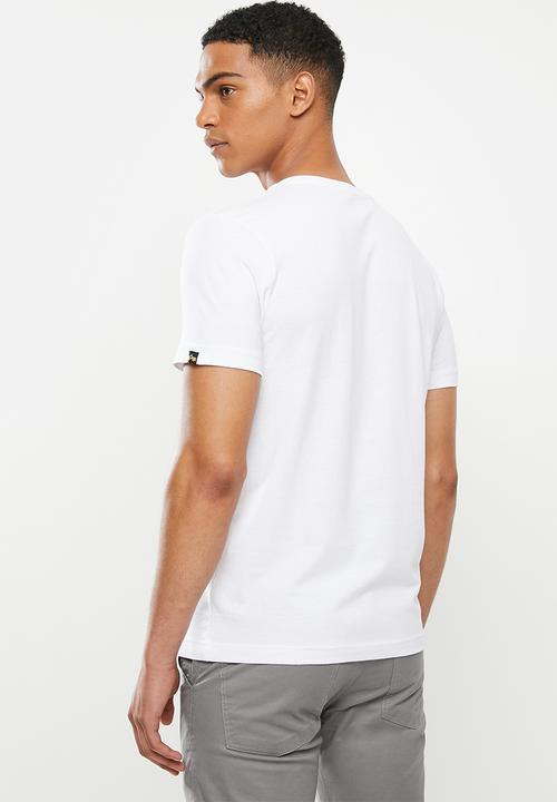 Alpha Industries - Alpha logo print tee - white