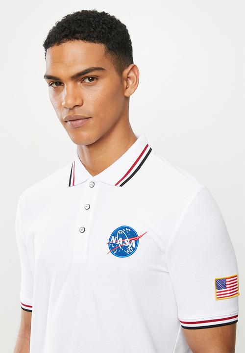 Alpha Industries - Nasa polo - white