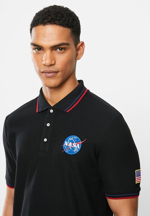 Alpha Industries - Nasa polo - black