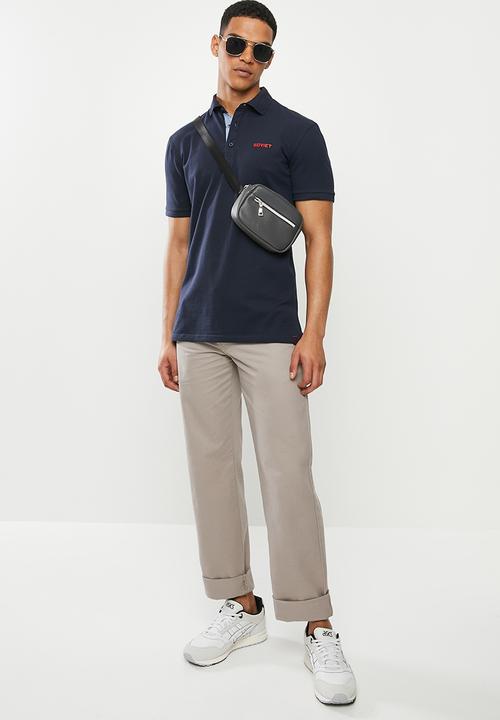 SOVIET - Koufax mens s/slv pique golfer - navy