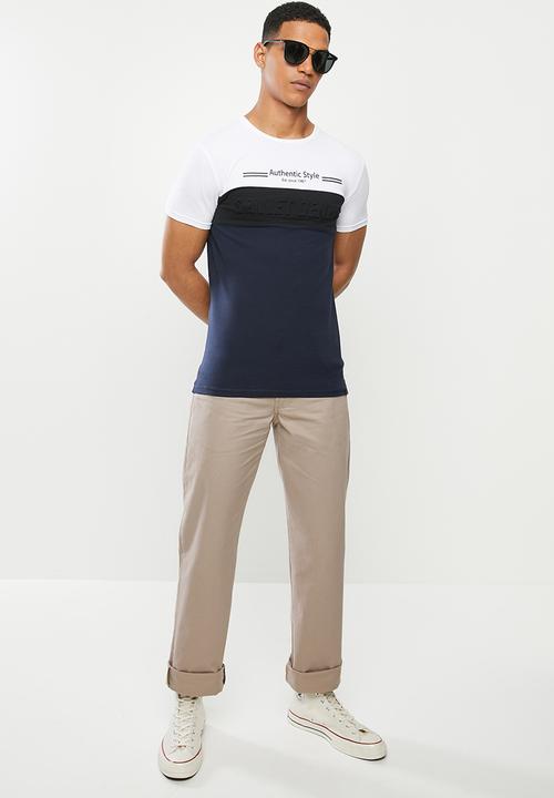 SOVIET - Pirelli mens s/slv fashion tee - white