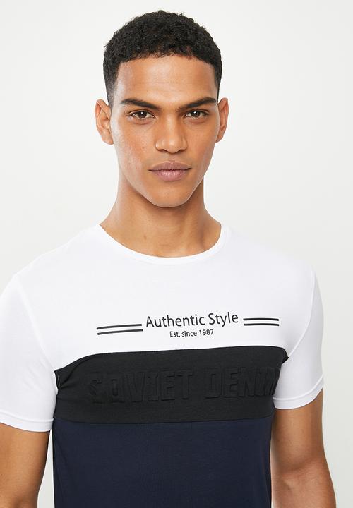 SOVIET - Pirelli mens s/slv fashion tee - white