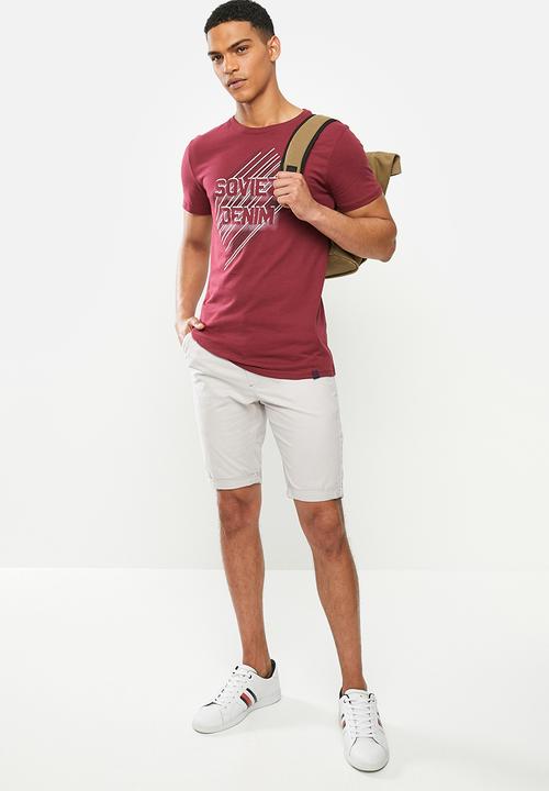 SOVIET - Donte mens cotton short - oyster
