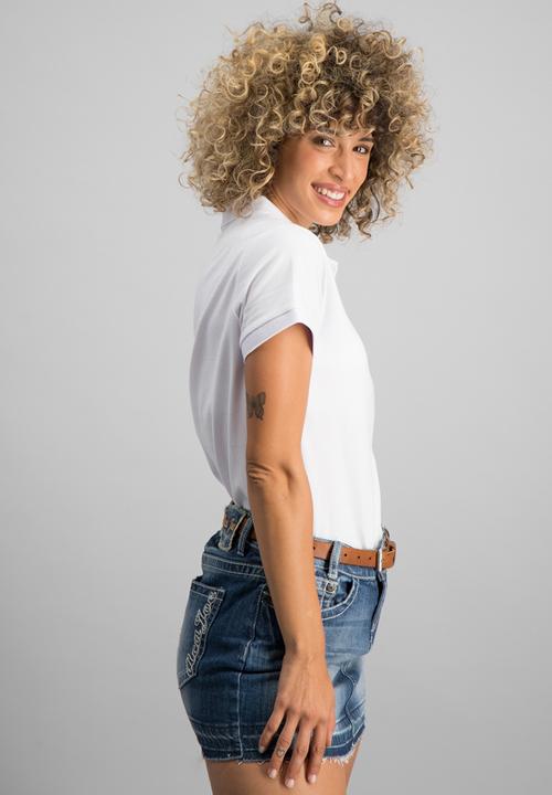 Aca Joe - Plat summer plain golfer - white