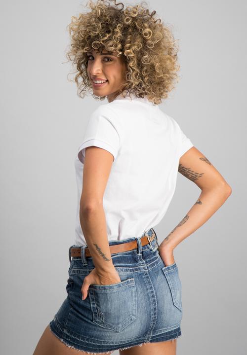 Aca Joe - Plat summer plain golfer - white