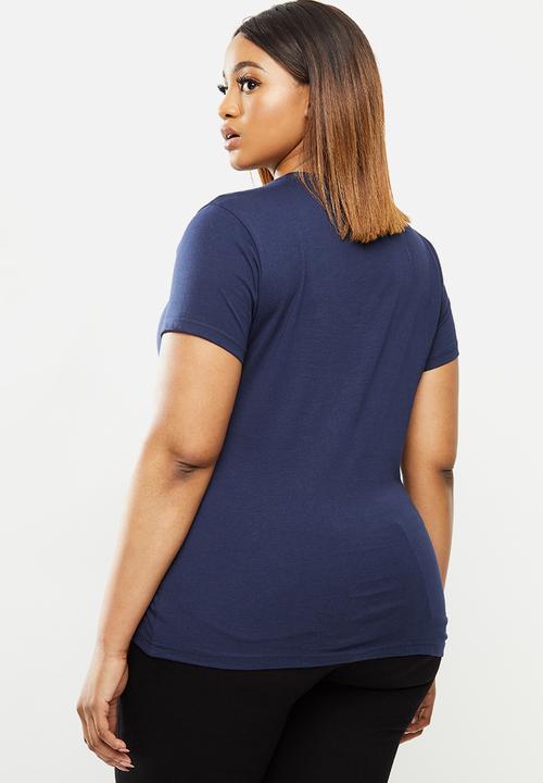 POLO - Plus Jo short sleeve sequin tee - navy