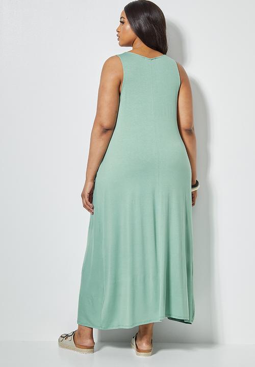 Superbalist - Trapeze vest dress - sage