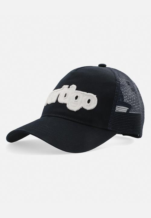 Vertigo - Mens vertigo frayed logo cap - navy