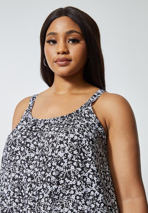 Superbalist - Easy fitting jumpsuit - black & white 