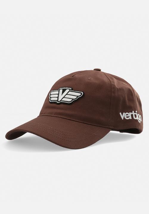 Vertigo - Mens vertigo badge cap - brown