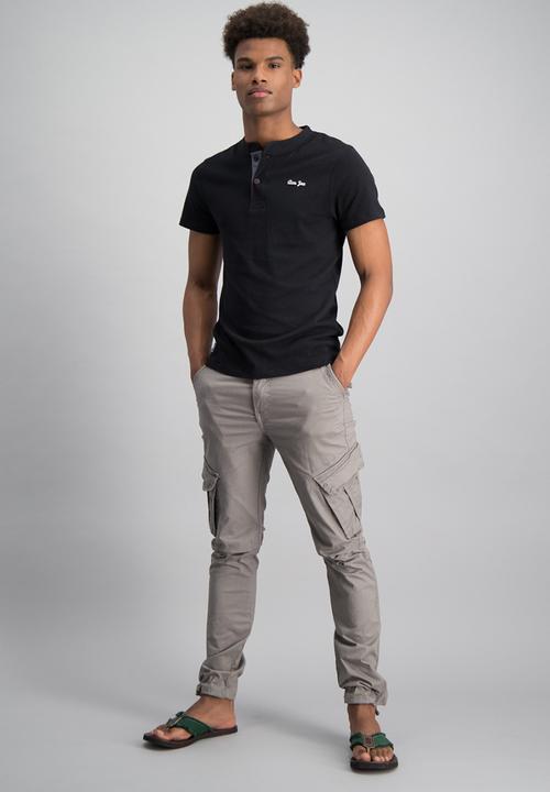 Aca Joe - Mens Aca Joe cargo pants - dark grey 
