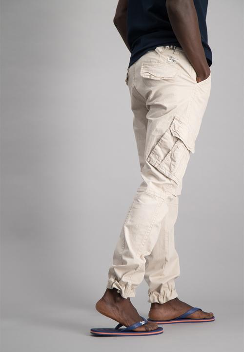 Aca Joe - Mens Aca Joe cargo pants - stone 