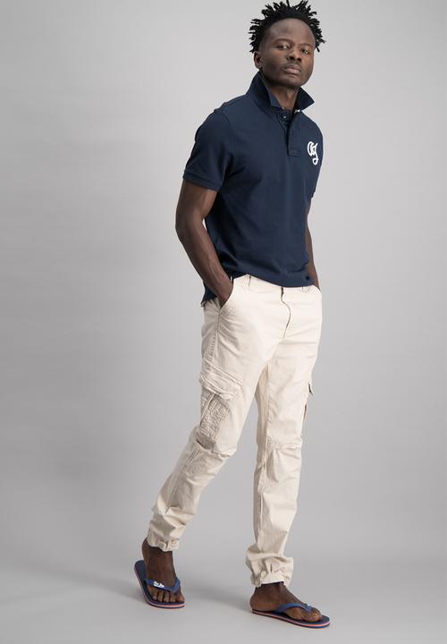 Aca Joe - Mens Aca Joe cargo pants - stone 