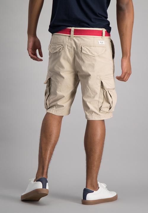 Aca Joe - Mens cargo shorts - khaki 