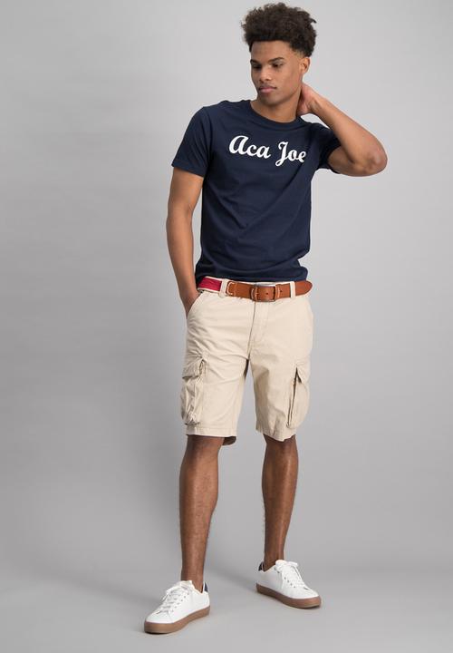 Aca Joe - Mens cargo shorts - khaki 