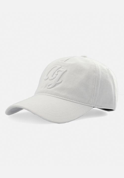 Aca Joe - Mens aca joe embroidered logo cap - white