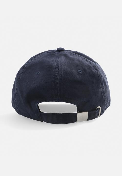 Aca Joe - Mens aca joe embroidered logo cap - navy/ red