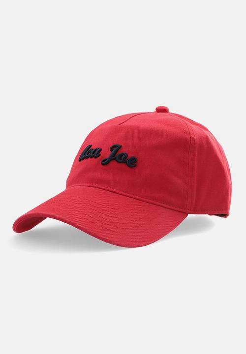 Aca Joe - Mens aca joe embroidered logo cap - red & navy