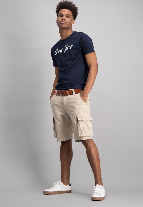 Aca Joe - Mens aca joe short sleeve t-shirt - navy 