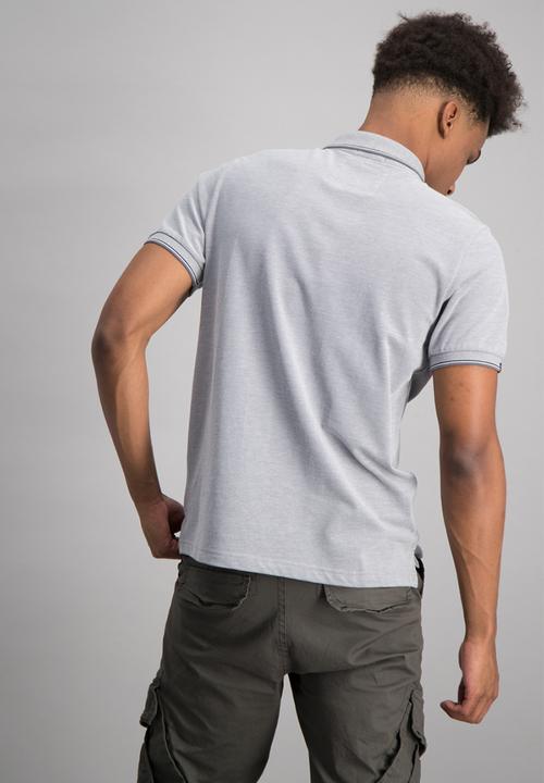 Aca Joe - Mens oxford golfer - grey