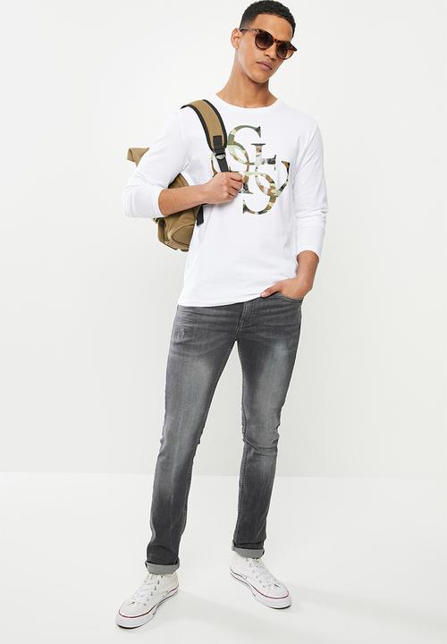 GUESS - Skinny jeans - washed black