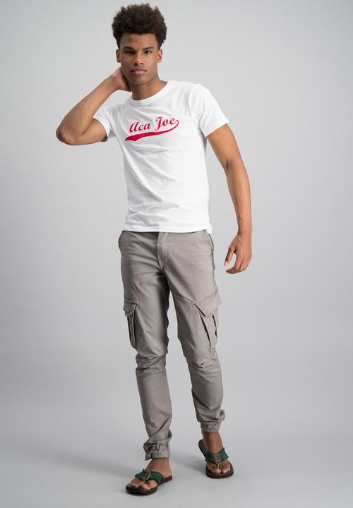 Aca Joe - Mens aca joe short sleeve T-shirt - white