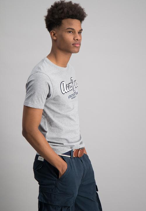 Aca Joe - Mens aca joe short sleeve T-shirt - grey