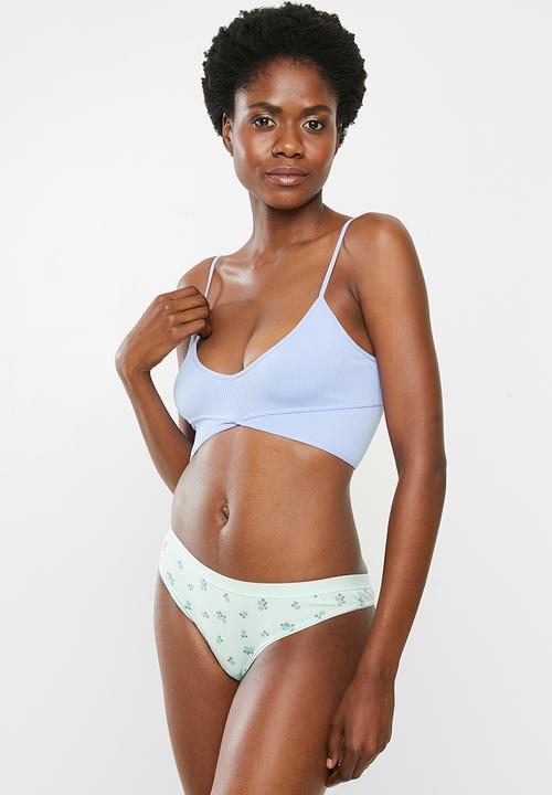 Cotton On - Cotton rib comfy g-string brief 3pack - multi