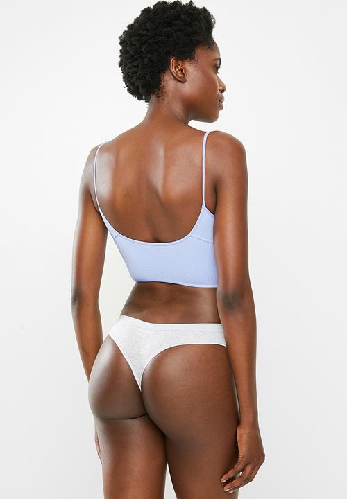 Cotton On - Cotton rib comfy g-string brief 3pack - multi