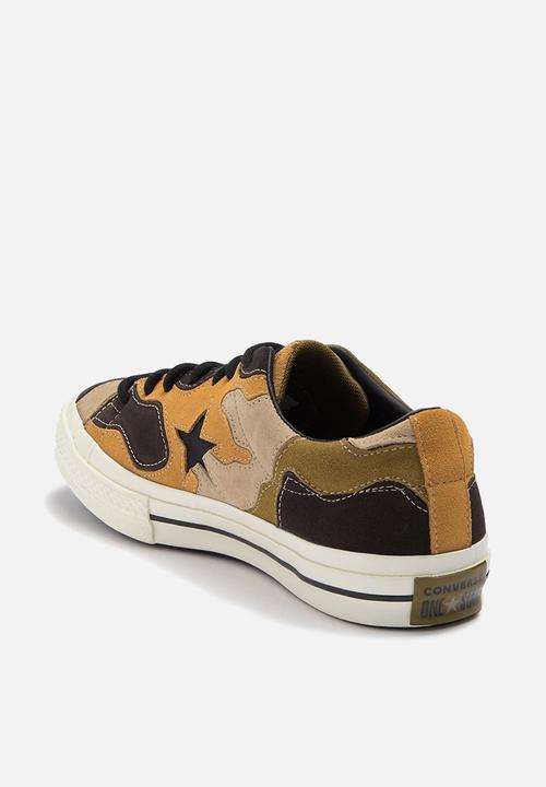 Converse - Cons one star camo suede hoop hunter m ox 165916c - black/olive flak