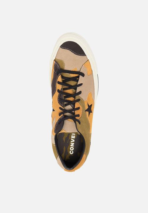 Converse - Cons one star camo suede hoop hunter m ox 165916c - black/olive flak