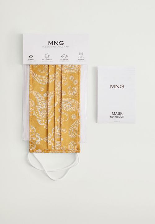 MANGO - Face mask- yellow