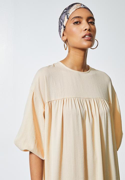 Superbalist - Empire cutline textured maxi dress - cement